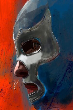 Blue Demon canvas wall art by Immibrand