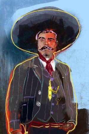 Emiliano Zapata canvas wall art print