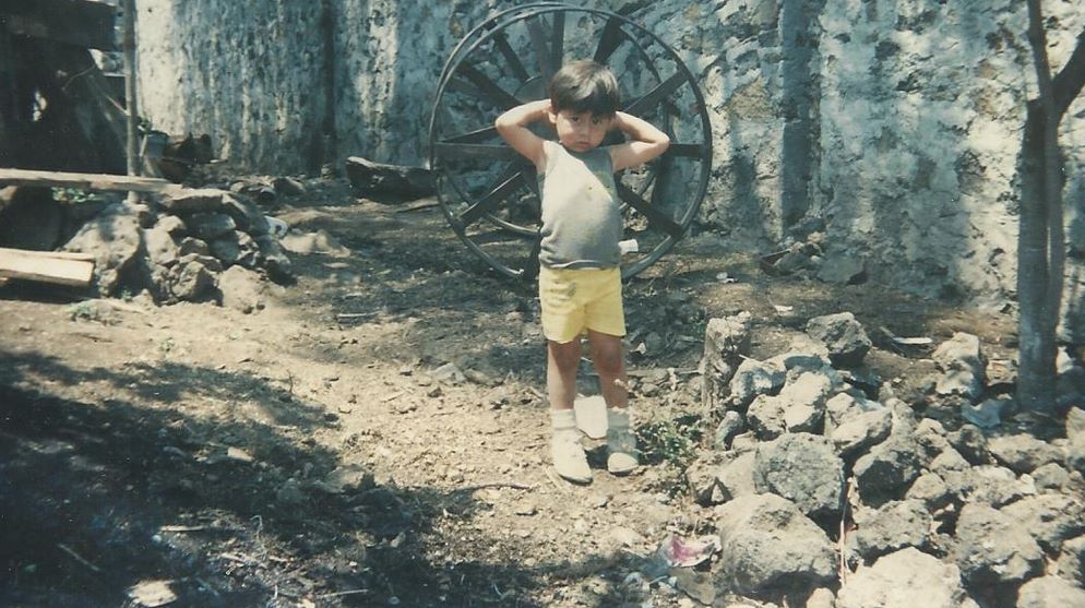 Said Martinez Calderon as child in Uruapan Michoacan, shortly before being trafficked to the US in the early 90s.